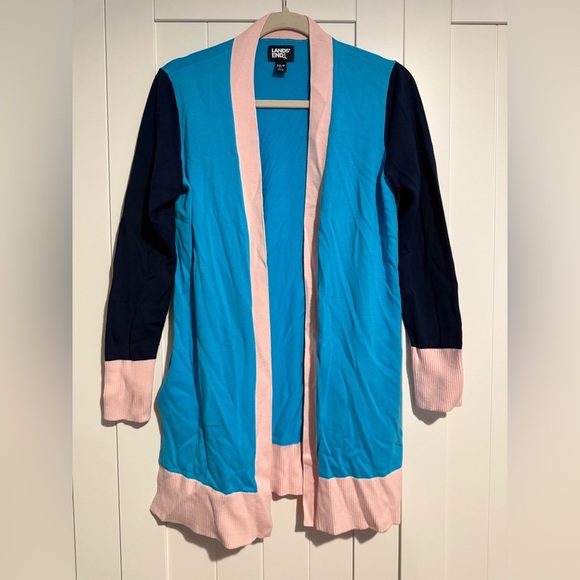 Women's Fine Gauge Cotton Long Open Cardigan Sweater - Picture 1 of 6